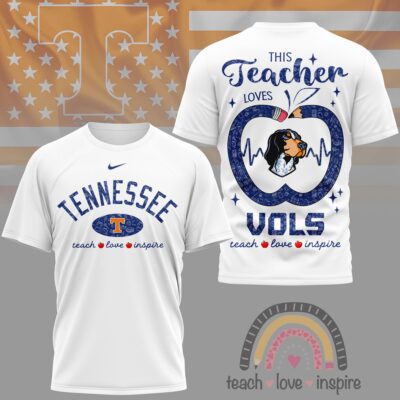 Tennessee Volunteers | Premium NCAA Teacher Love Inspire 3D T-Shirt