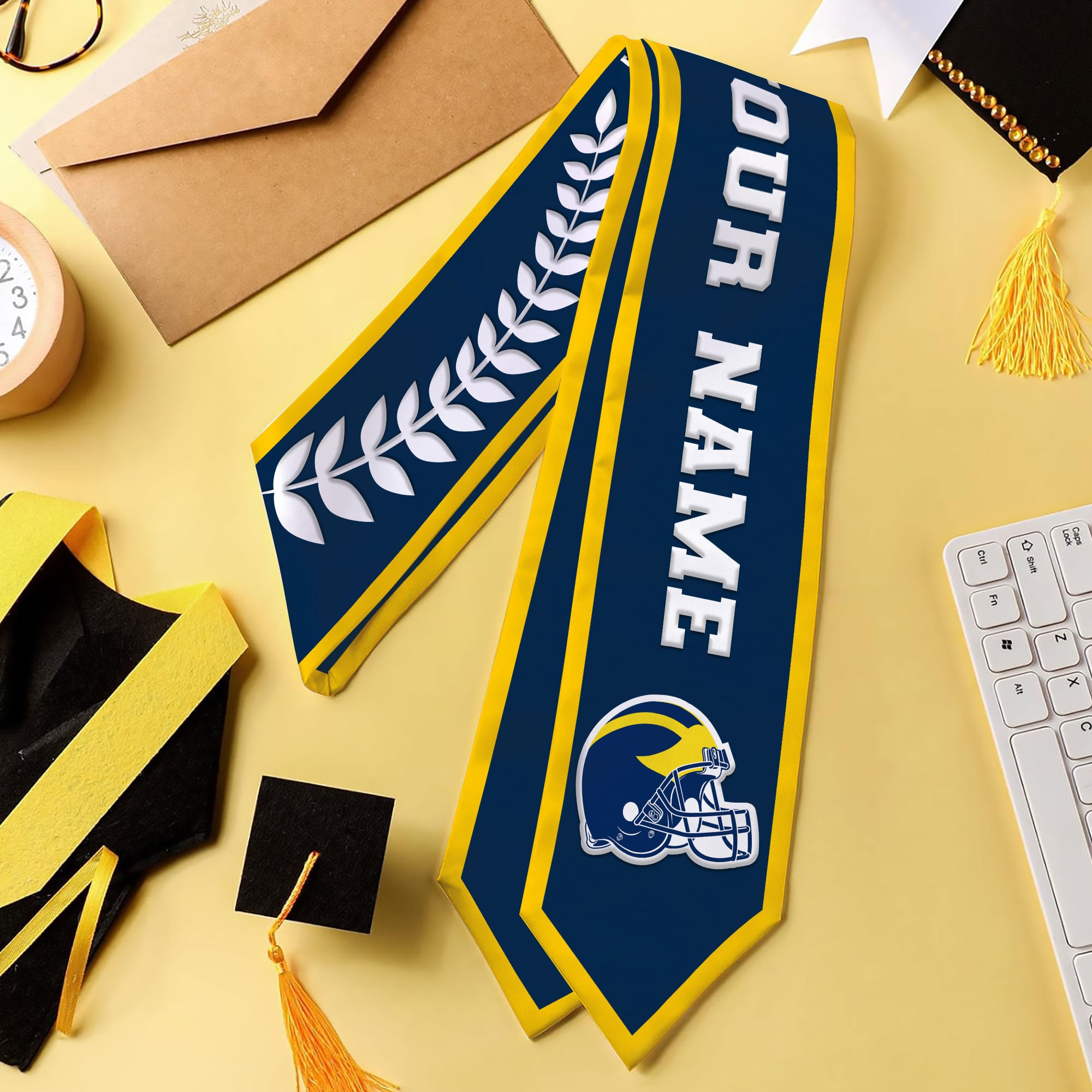 Michigan Wolverines | Premium NCAA Graduation Stole - Image 2
