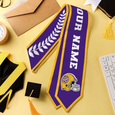 Alternative view of LSU Tigers | Premium NCAA Graduation Stole