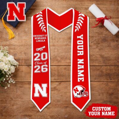 Nebraska Cornhuskers | Premium NCAA Graduation Stole