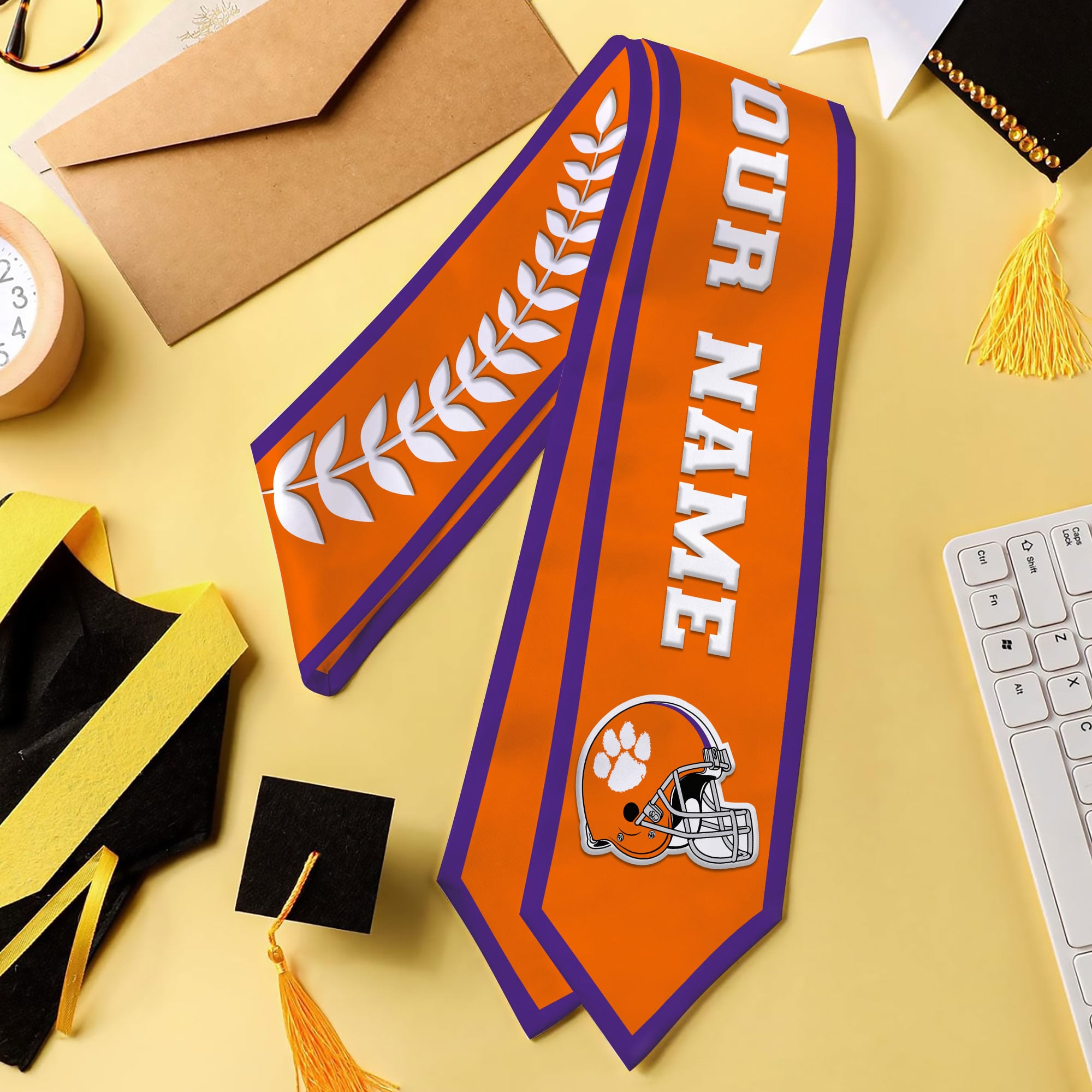 Clemson Tigers | Premium NCAA Graduation Stole - Image 2