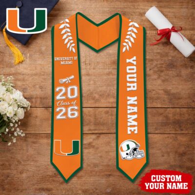 Miami Hurricanes | Premium NCAA Graduation Stole