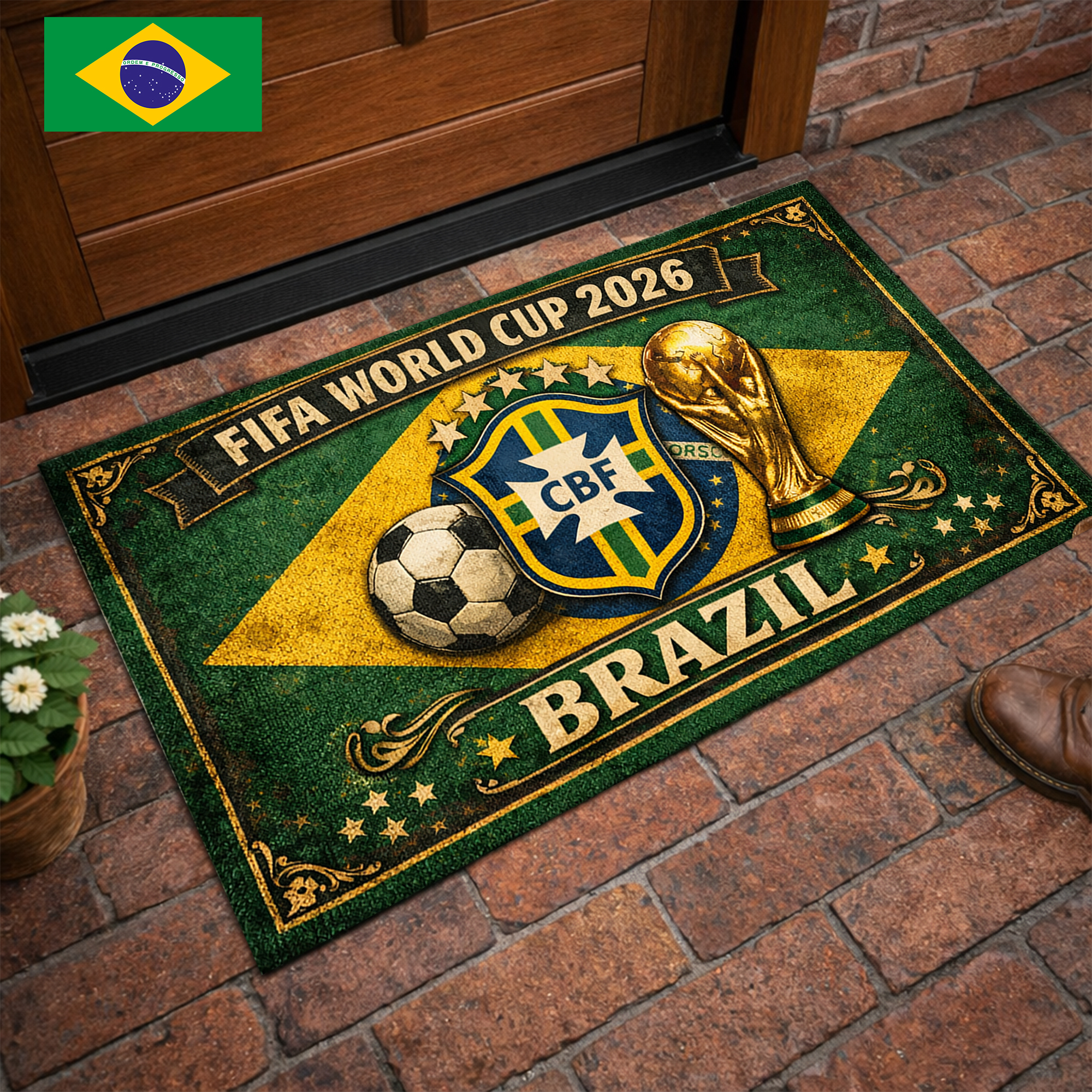 Brazil | Premium WC26 Doormat - Image 2