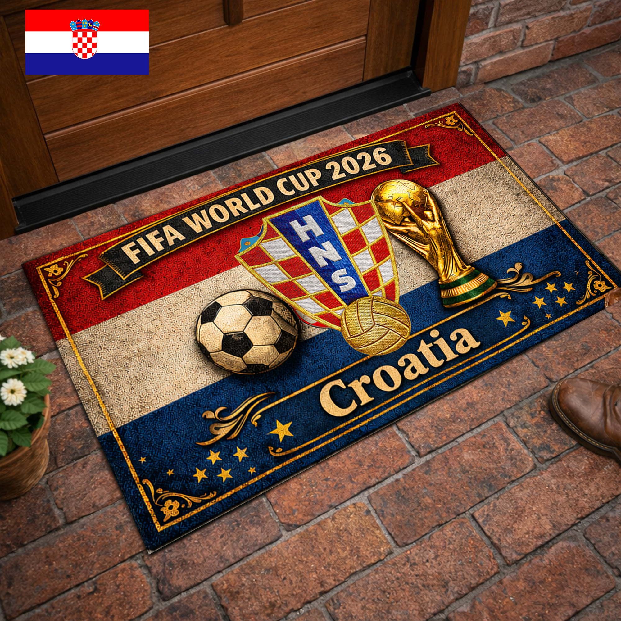 Croatia | Premium WC26 Doormat - Image 2
