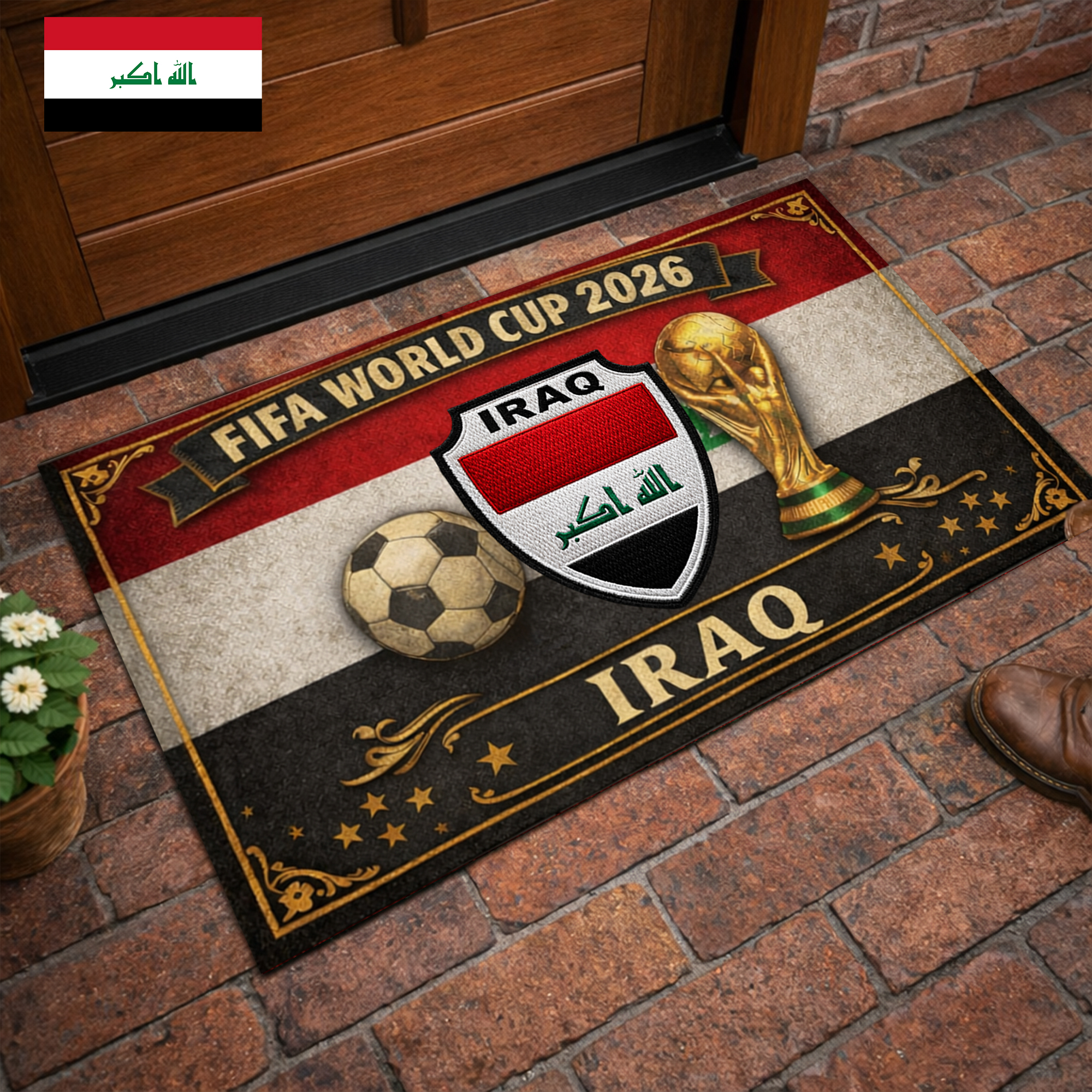 Iraq | Premium WC26 Doormat - Image 2