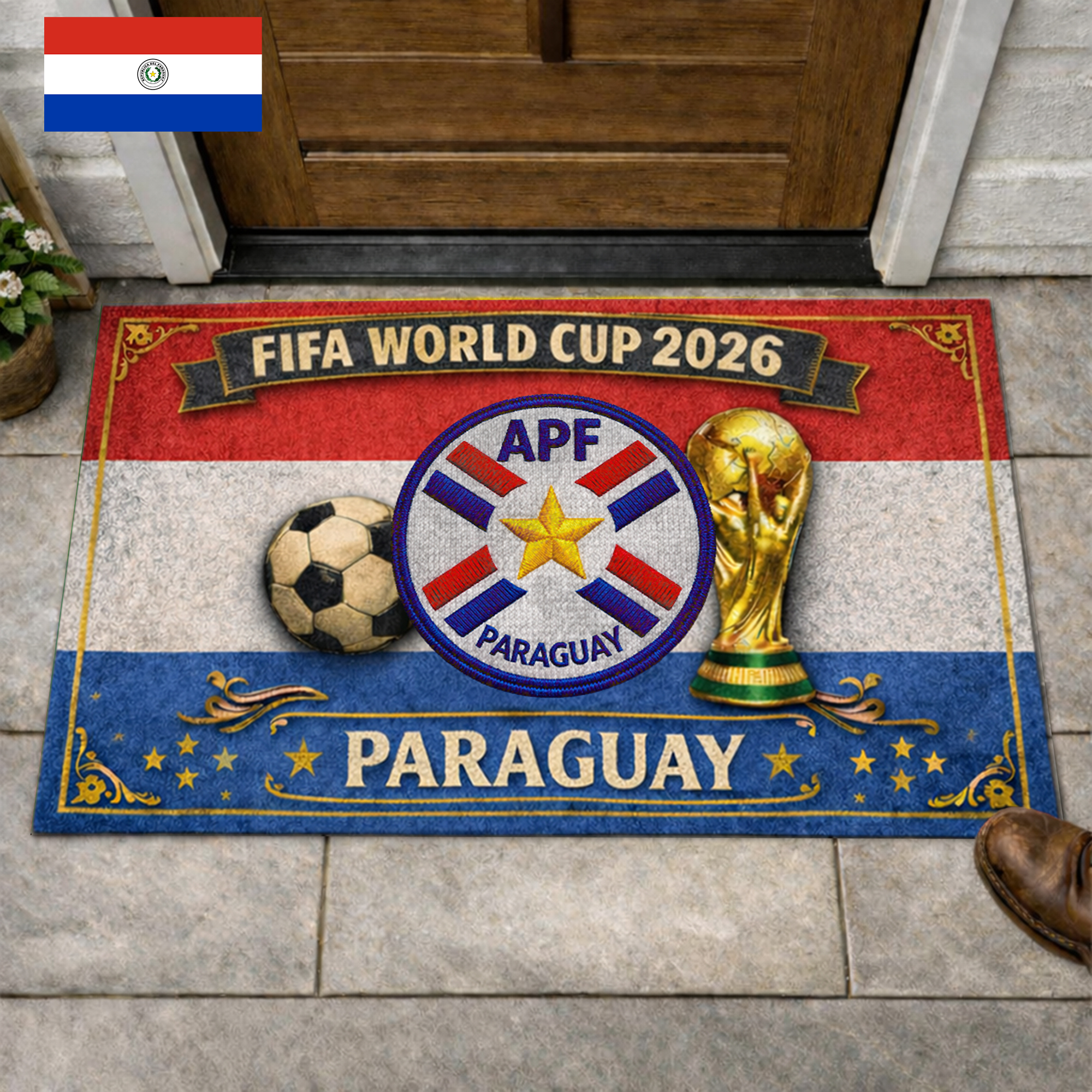Paraguay | Premium WC26 Doormat