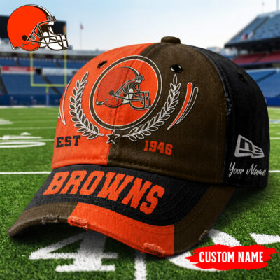 Alternative view of Cleveland Browns | Premium NFL Split Color New Era Cap