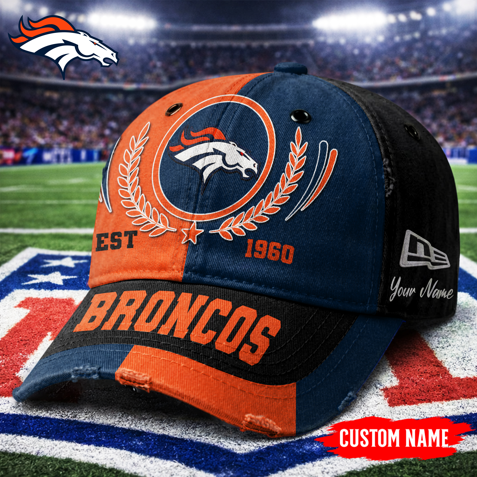 Denver Broncos | Premium NFL Split Color New Era Cap - Image 2