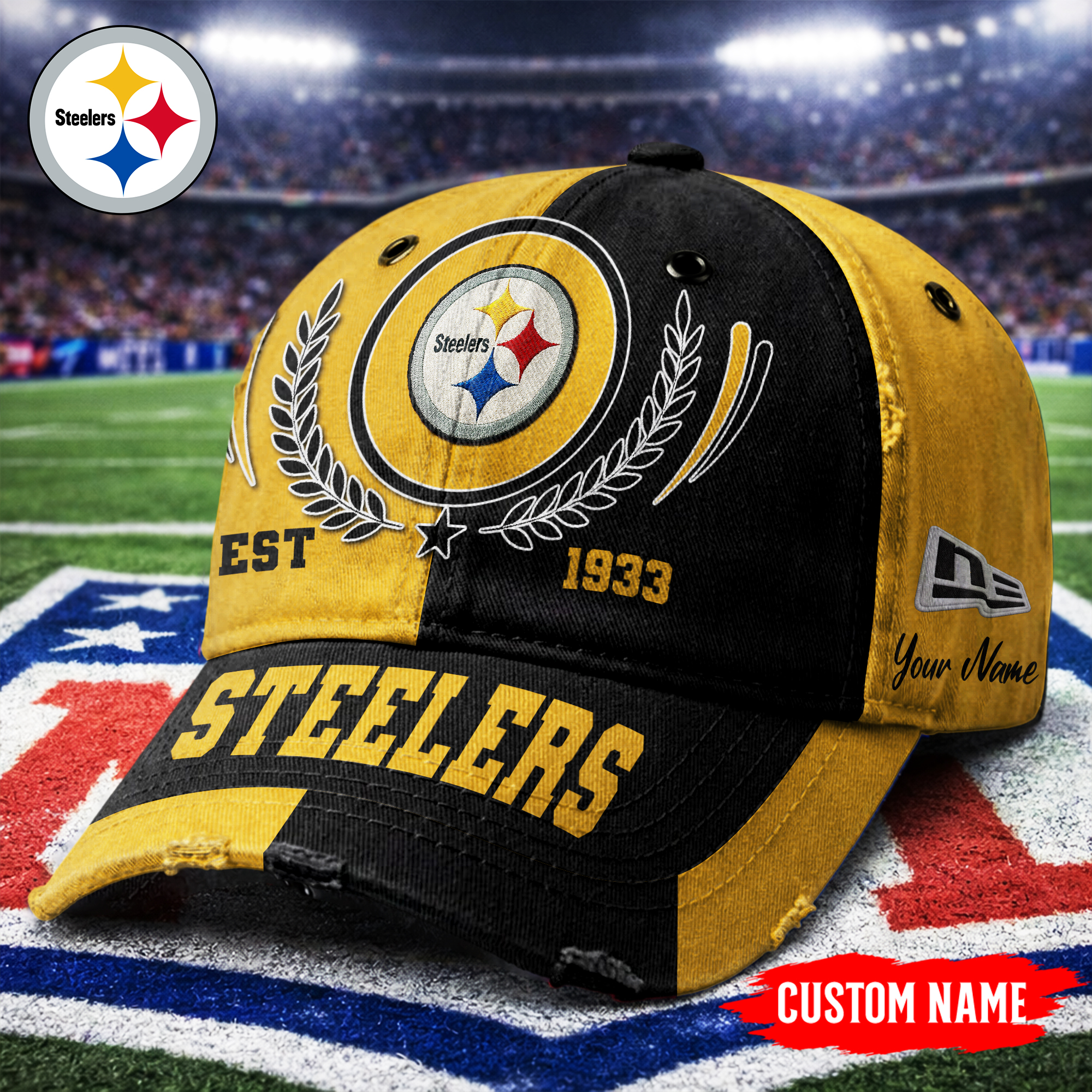 Pittsburgh Steelers | Premium NFL Split Color New Era Cap