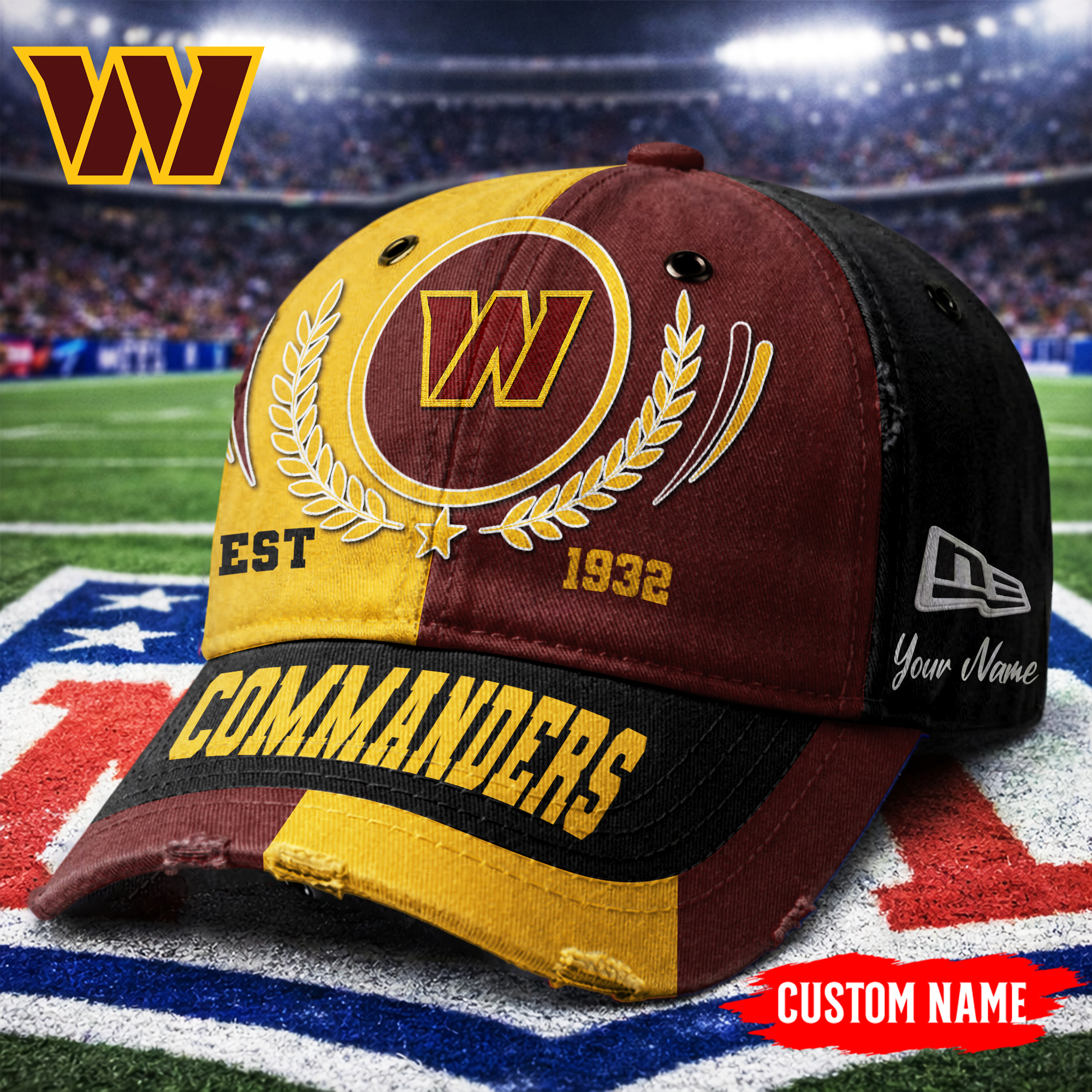 Washington Commanders | Premium NFL Split Color New Era Cap - Image 2