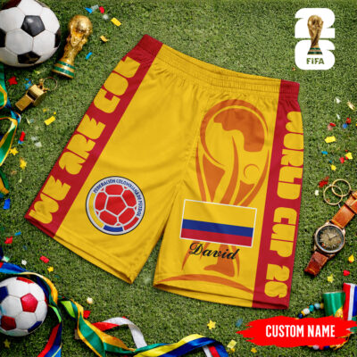 Colombia | Premium WC26 FIFA World Cup 26 Personalized Shorts