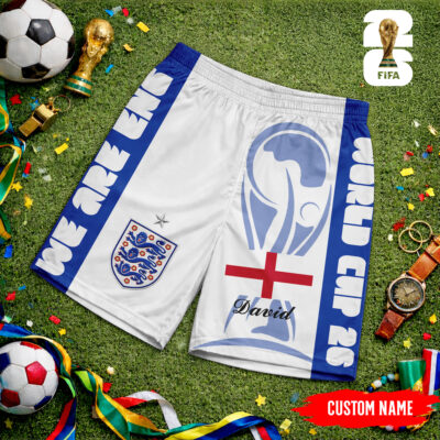 England | Premium WC26 FIFA World Cup 26 Personalized Shorts