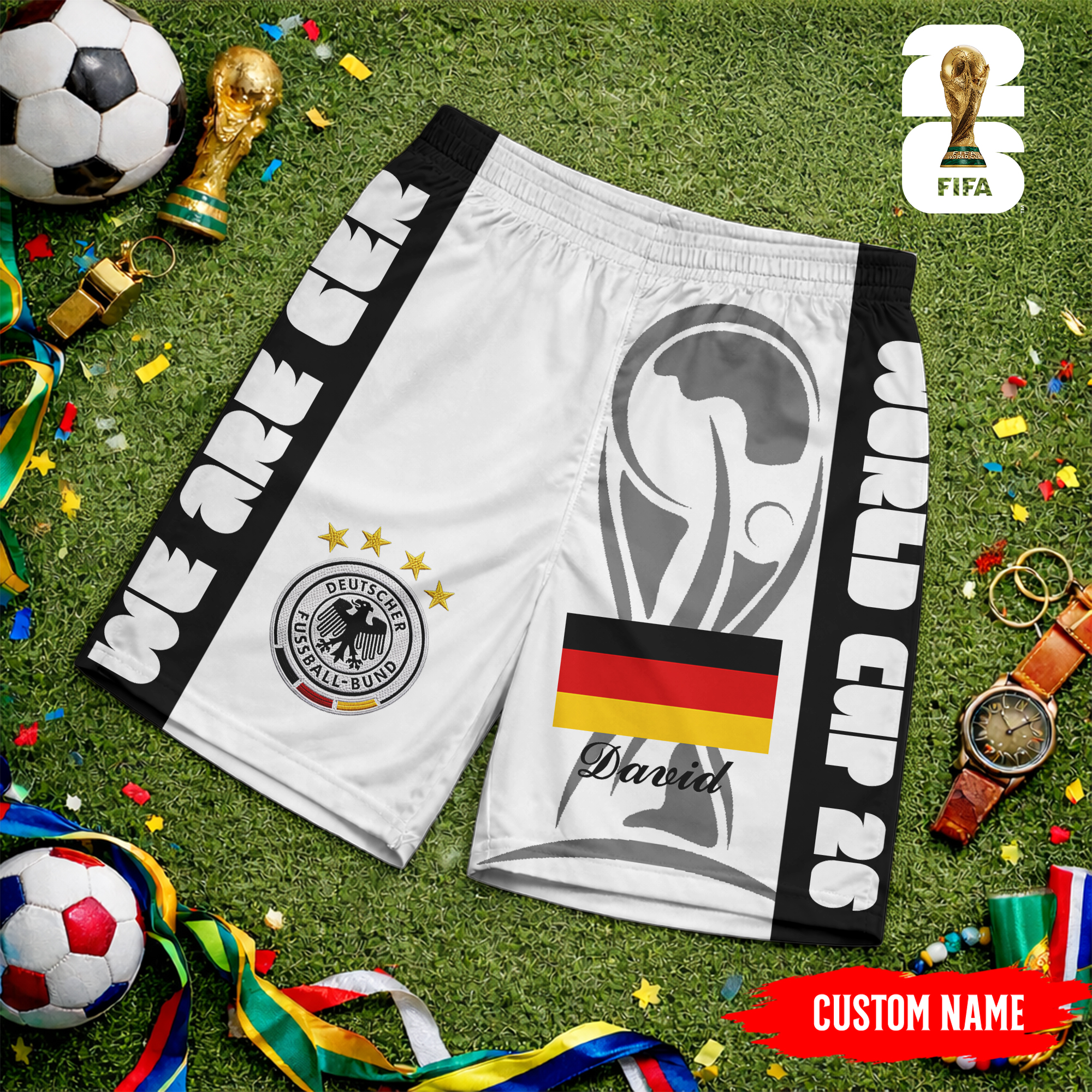 Germany | Premium WC26 FIFA World Cup 26 Personalized Shorts