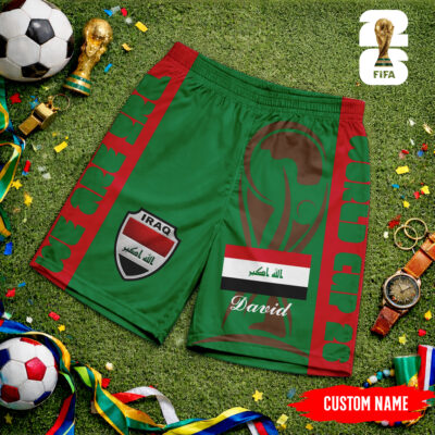 Iraq | Premium WC26 FIFA World Cup 26 Personalized Shorts