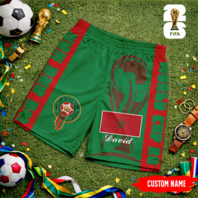 Morocco | Premium WC26 FIFA World Cup 26 Personalized Shorts - S