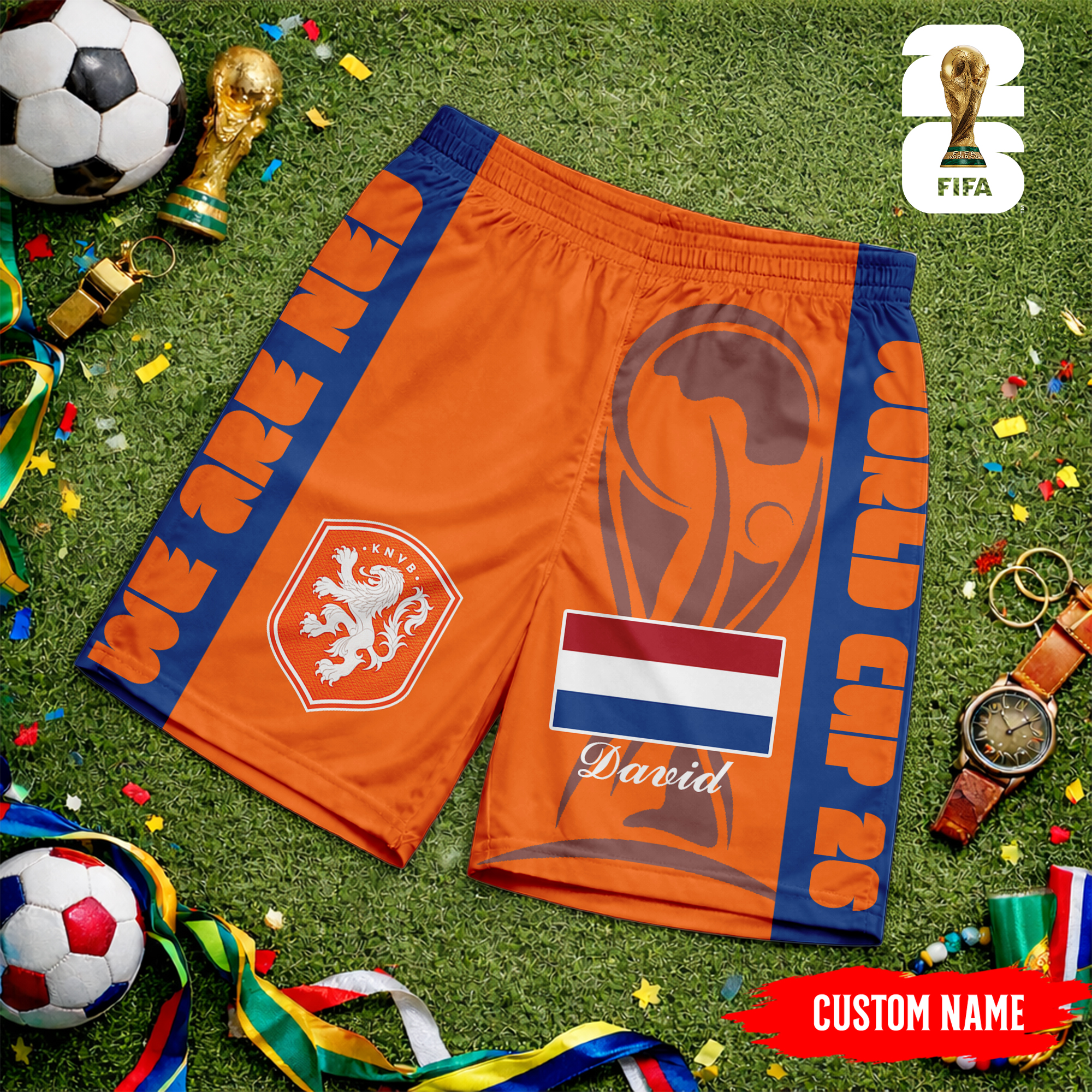 Netherlands | Premium WC26 FIFA World Cup 26 Personalized Shorts