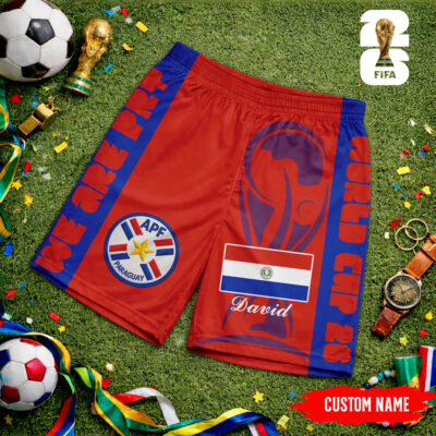 Paraguay | Premium WC26 FIFA World Cup 26 Personalized Shorts