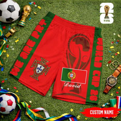 Portugal | Premium WC26 FIFA World Cup 26 Personalized Shorts - 5XL