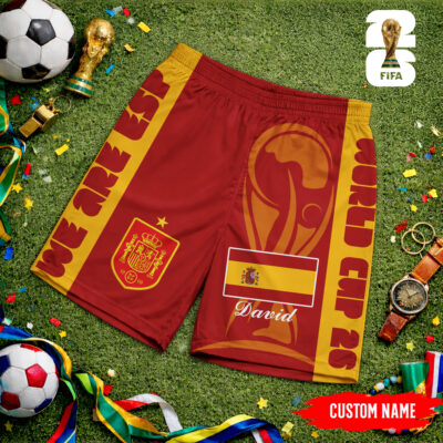 Spain | Premium WC26 FIFA World Cup 26 Personalized Shorts