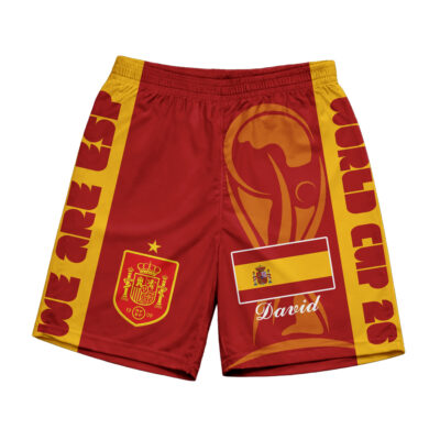 Alternative view of Spain | Premium WC26 FIFA World Cup 26 Personalized Shorts