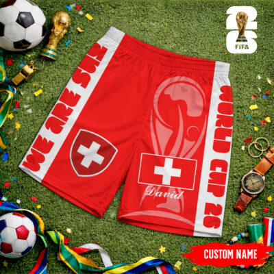 Switzerland | Premium WC26 FIFA World Cup 26 Personalized Shorts