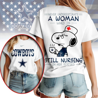 Dallas Cowboys | Premium NFL Never Underestimate A Nurse Women Shirt