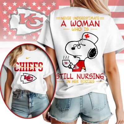 Kansas City Chiefs | Premium NFL Never Underestimate A Nurse Women Shirt