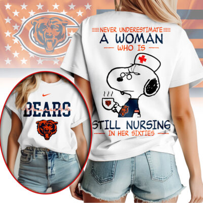 Chicago Bears | Premium NFL Never Underestimate A Nurse Women Shirt