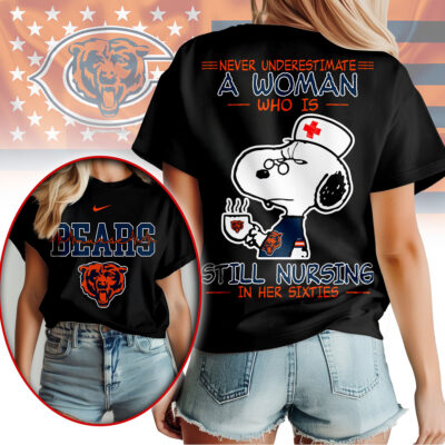 Chicago Bears | Premium NFL Never Underestimate A Nurse Women Shirt