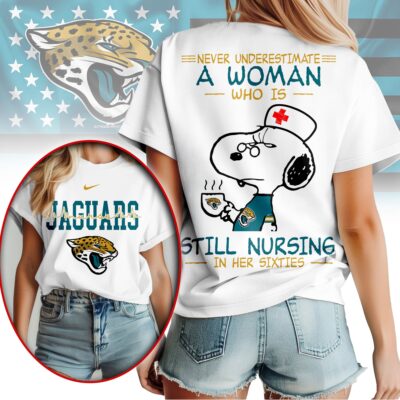 Jacksonville Jaguars | Premium NFL Never Underestimate A Nurse Women Shirt