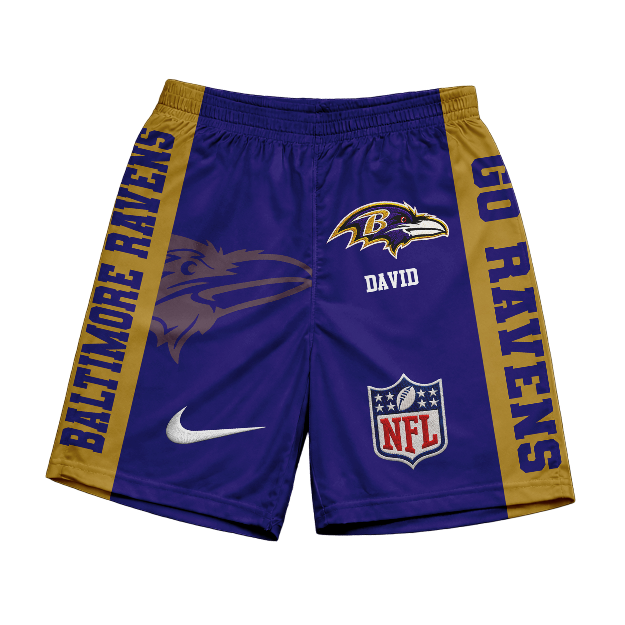 Baltimore Ravens | Premium NFL Game Day Personalized Shorts - Image 2