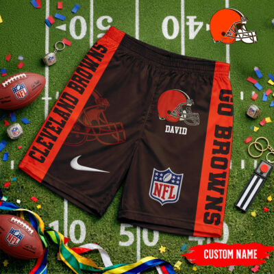 Cleveland Browns | Premium NFL Game Day Personalized Shorts - XL