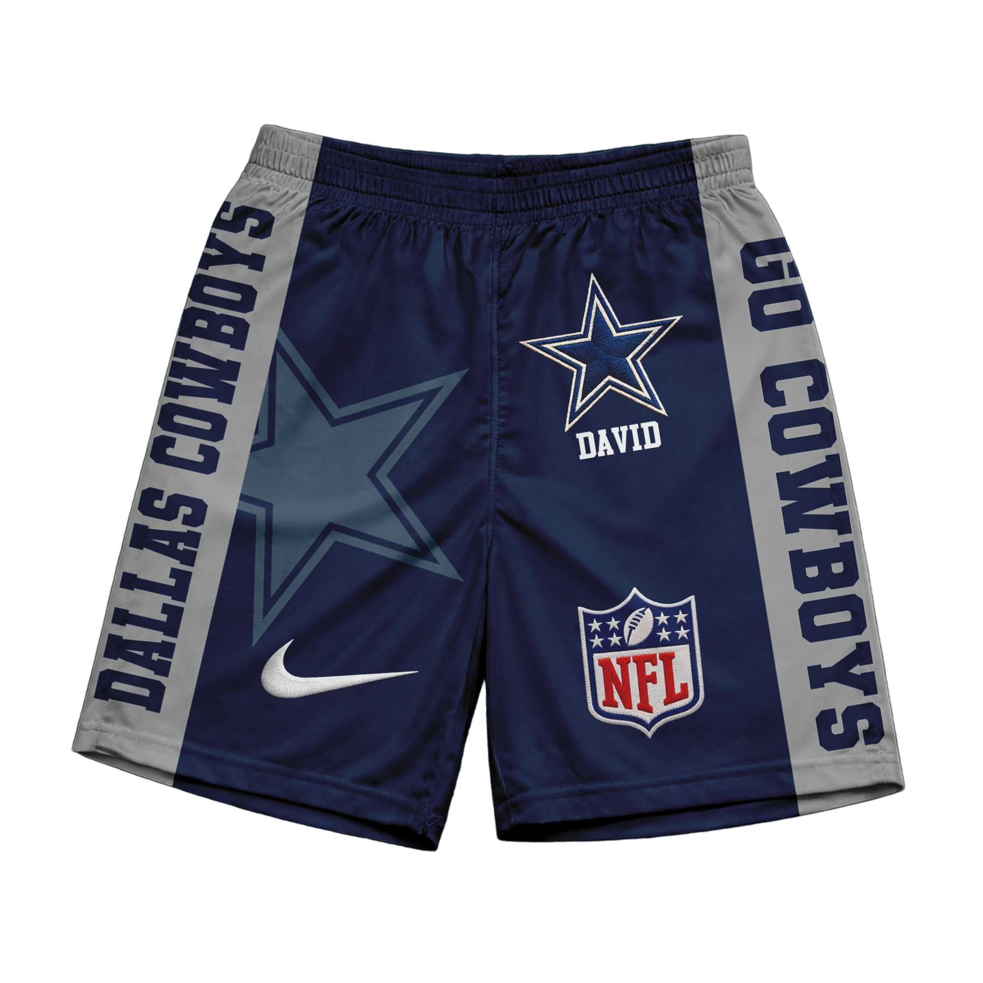 Dallas Cowboys | Premium NFL Game Day Personalized Shorts - Image 2