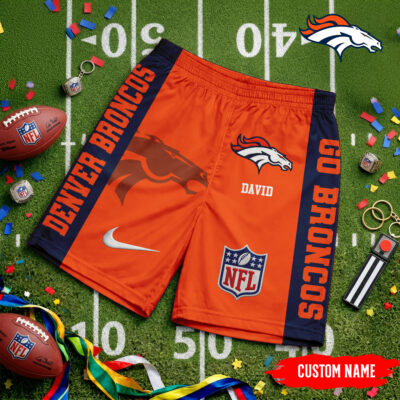 Denver Broncos | Premium NFL Game Day Personalized Shorts
