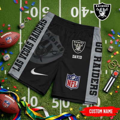 Las Vegas Raiders | Premium NFL Game Day Personalized Shorts - XL