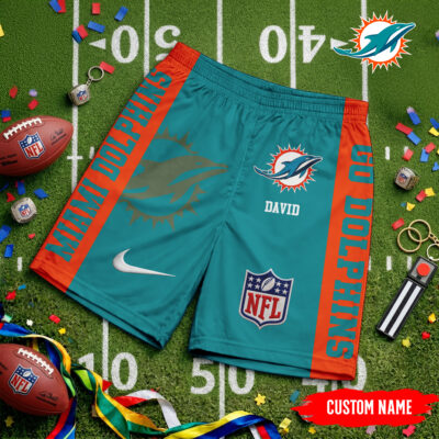 Miami Dolphins | Premium NFL Game Day Personalized Shorts - S