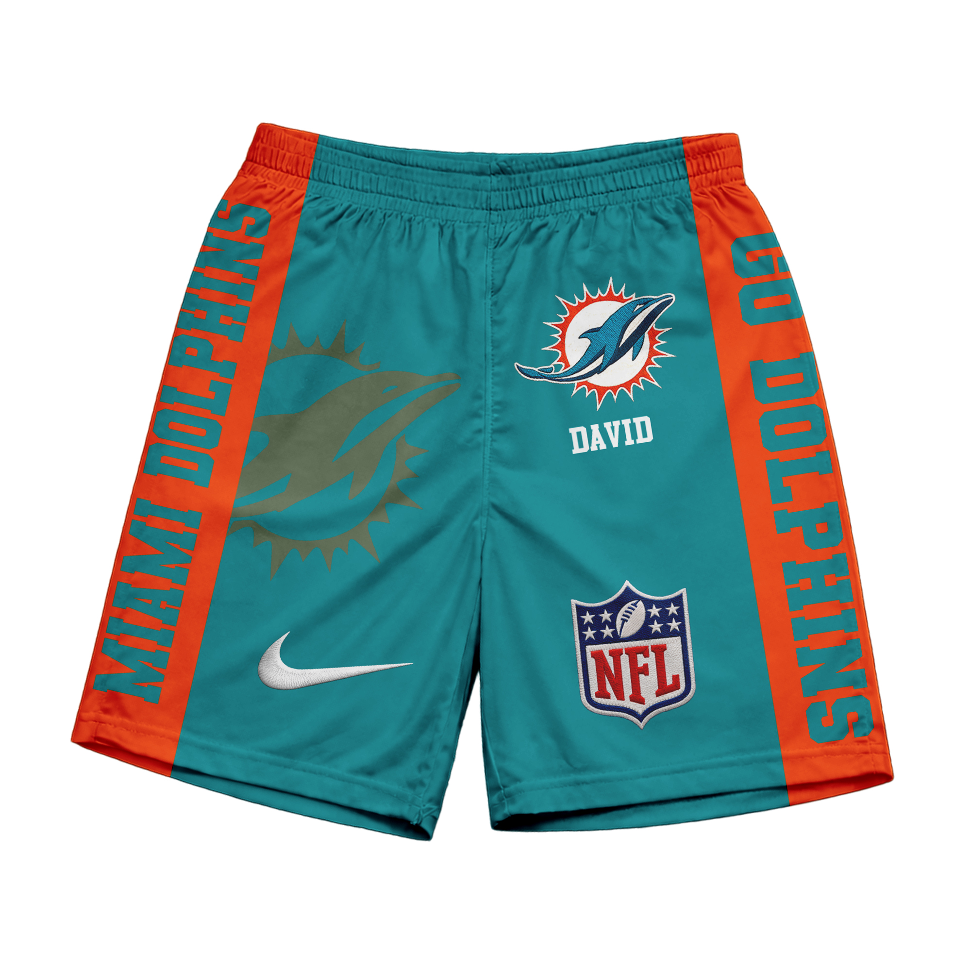 Miami Dolphins | Premium NFL Game Day Personalized Shorts - Image 2