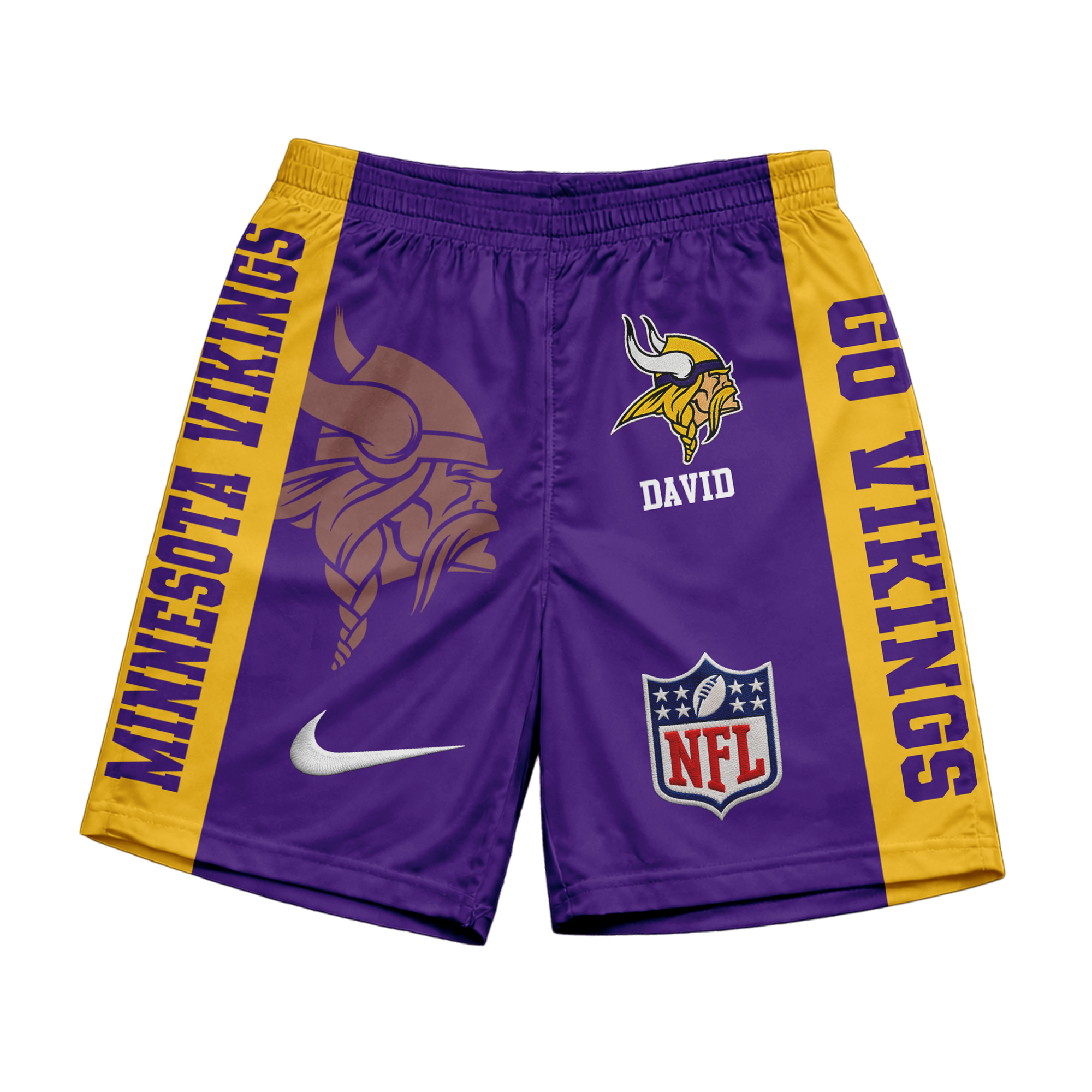 Minnesota Vikings | Premium NFL Game Day Personalized Shorts - Image 2