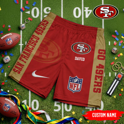 San Francisco 49ers | Premium NFL Game Day Personalized Shorts