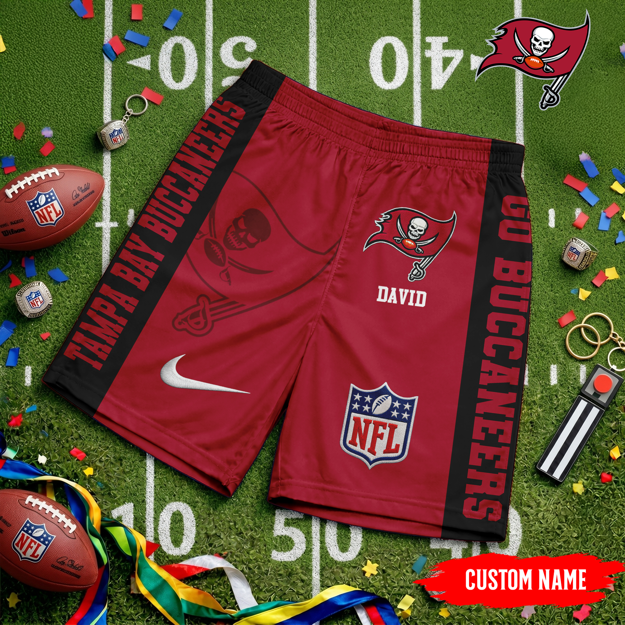 Tampa Bay Buccaneers | Premium NFL Game Day Personalized Shorts