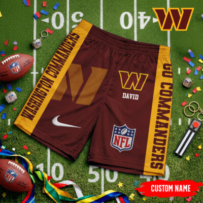 Washington Commanders | Premium NFL Game Day Personalized Shorts - 3XL