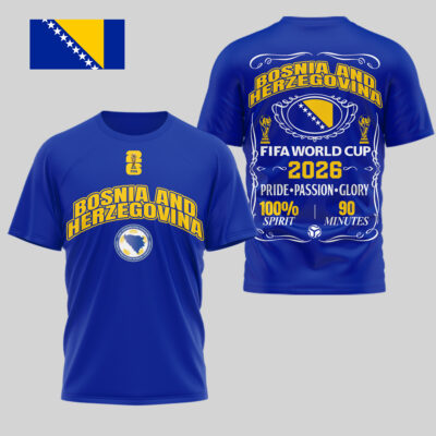 Bosnia and Herzegovina | Premium WC26 Pride Passion Glory 3D Shirt