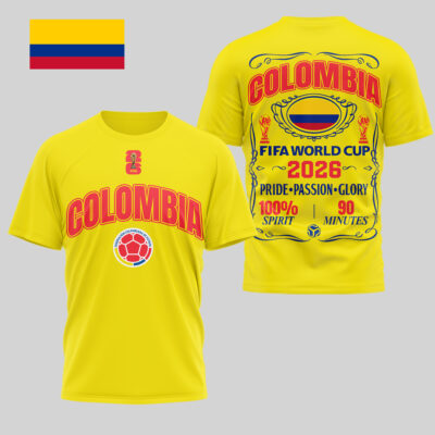 Colombia | Premium WC26 Pride Passion Glory 3D Shirt