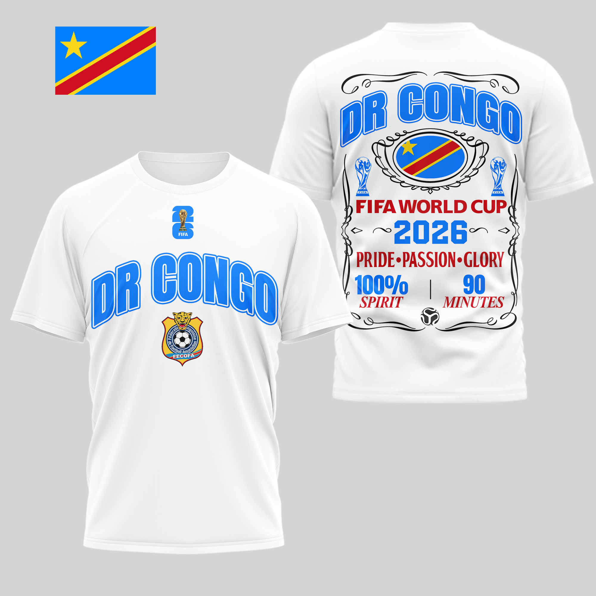 Dr Congo | Premium WC26 Pride Passion Glory 3D Shirt