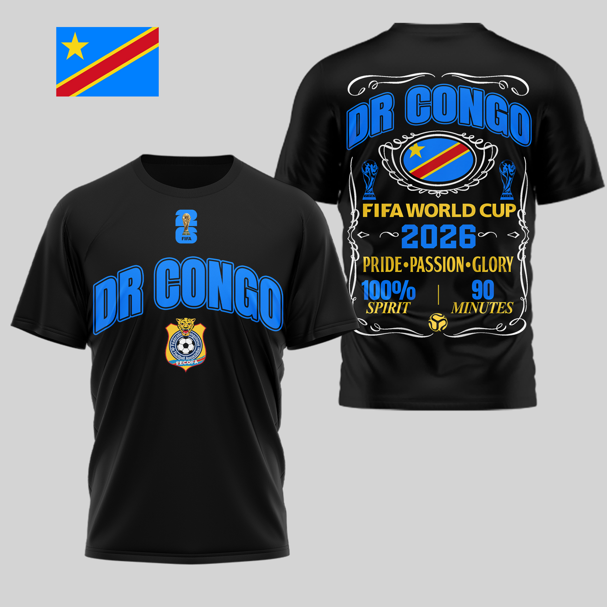 Dr Congo | Premium WC26 Pride Passion Glory 3D Shirt - Image 2
