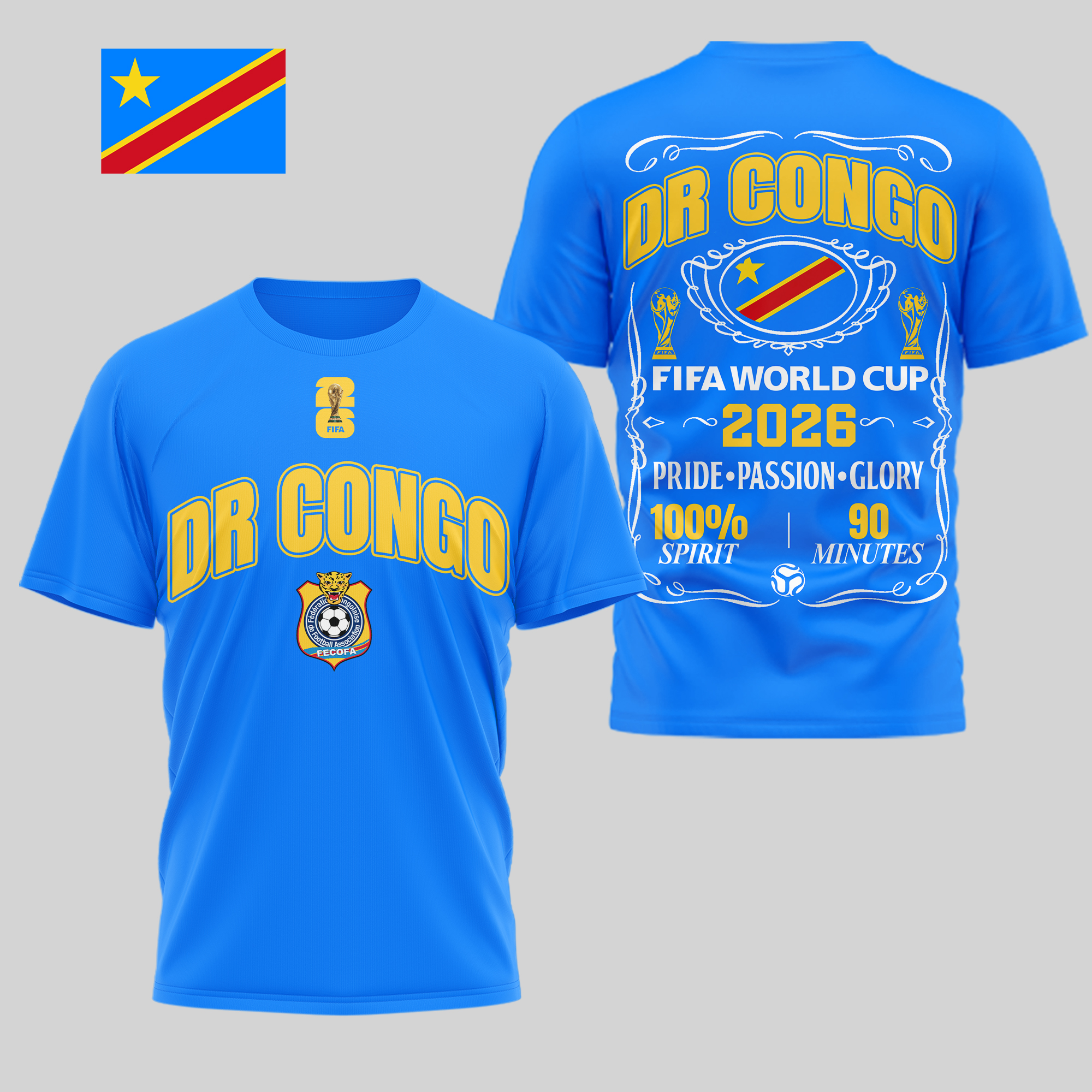 Dr Congo | Premium WC26 Pride Passion Glory 3D Shirt - Image 3