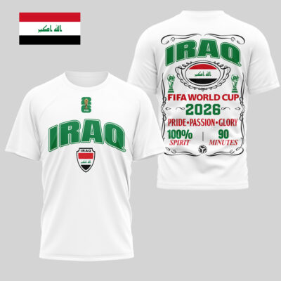 Iraq | Premium WC26 Pride Passion Glory 3D Shirt