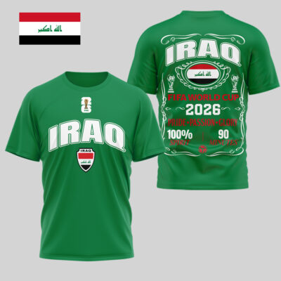 Iraq | Premium WC26 Pride Passion Glory 3D Shirt