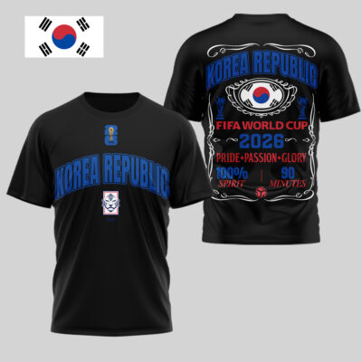 Korea Republic | Premium WC26 Pride Passion Glory 3D Shirt