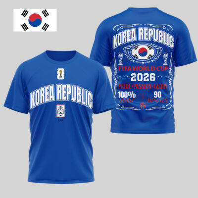 Korea Republic | Premium WC26 Pride Passion Glory 3D Shirt